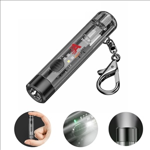 Mini Keychain Light Flashlight Rechargeable USB